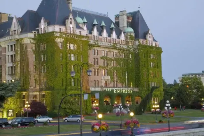 Framed Print : The Empress Hotel at the inner harbour in Victoria British Columbia Framed Print : The Empress Hotel at the inner harbour in Victoria British Columbia