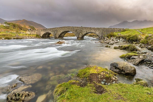 Enchanted Waters of Sligachan Old Bridge. Isle of Skye. Scotland