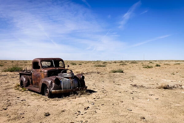 Endee, New Mexico, USA. Abandoned Route 66