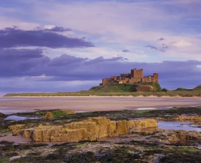 Framed Print : England, Northumberland, Bamburgh Castle