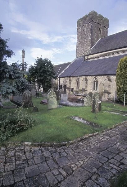 England, Wales, Llanwit Major. Historic St. Illtud Church
