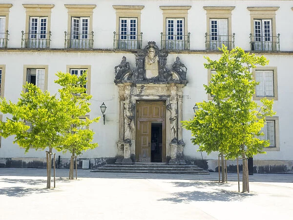 Entrance to the ancient University of Coimbra with the Via Latina colonnade