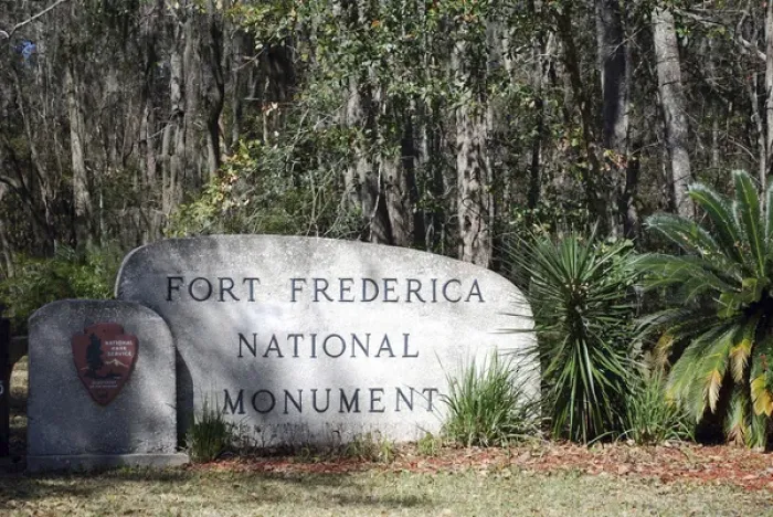 Framed Print : Entrance to Fort Frederica National Monument, St. Simons Island, Georgia Framed Print : Entrance to Fort Frederica National Monument, St. Simons Island, Georgia