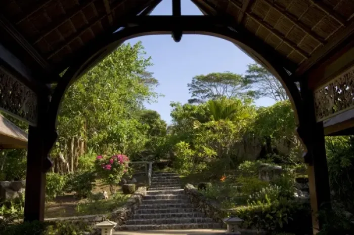 Framed Print : Entrance to Fregate Island Resort Framed Print : Entrance to Fregate Island Resort