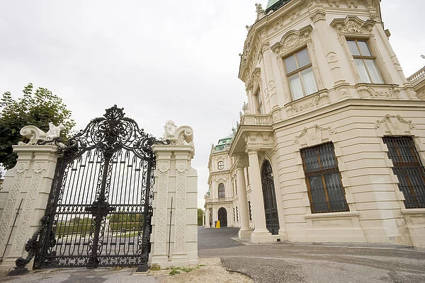Entrance gate to the Belevedere Palace, Vienna, Austria