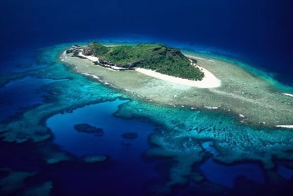 Eori Island, Mamanuca Islands, Fiji - aerial