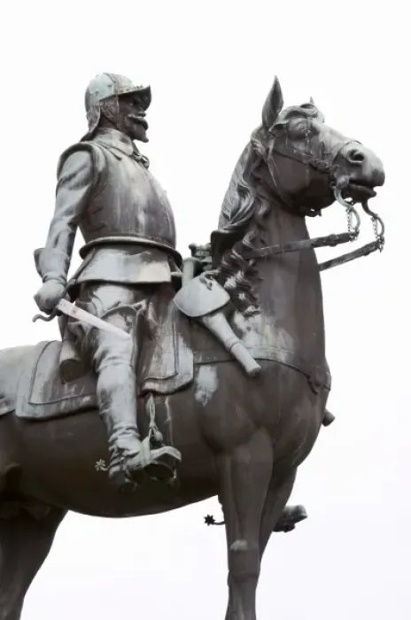 Framed Print : The equestrian statue by Alf Olsson on the Main Square from 1929 in memory of SmalandAis