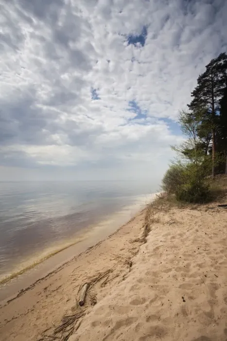 Framed Print : Estonia, Northeastern Estonia, Kauksi, view of Lake Peipsi on border with Russia