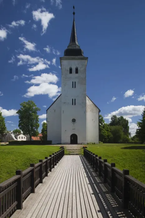 Framed Print : Estonia, Southwestern Estonia, Viljandi, Castle Park, St. Johns Church Framed Print : Estonia, Southwestern Estonia, Viljandi, Castle Park, St. Johns Church