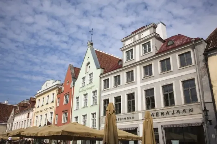 Framed Print : Estonia, Tallinn, buildings on Raekoja Plats, Town Hall Square Framed Print : Estonia, Tallinn, buildings on Raekoja Plats, Town Hall Square