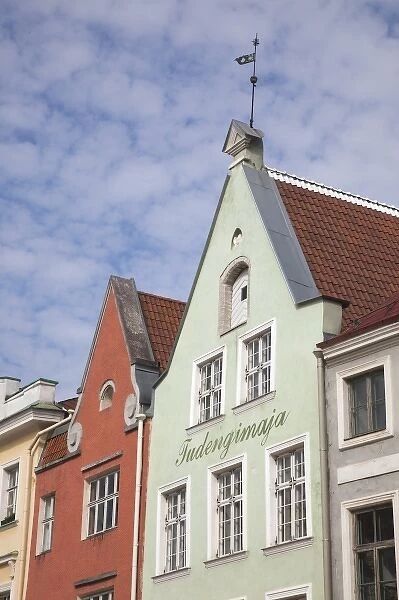 Estonia, Tallinn, buildings on Raekoja Plats, Town Hall Square