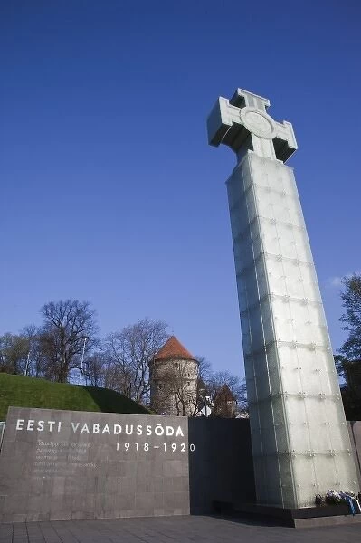 Estonia, Tallinn, Old Town, Monument to the War of Independence, b. 2009