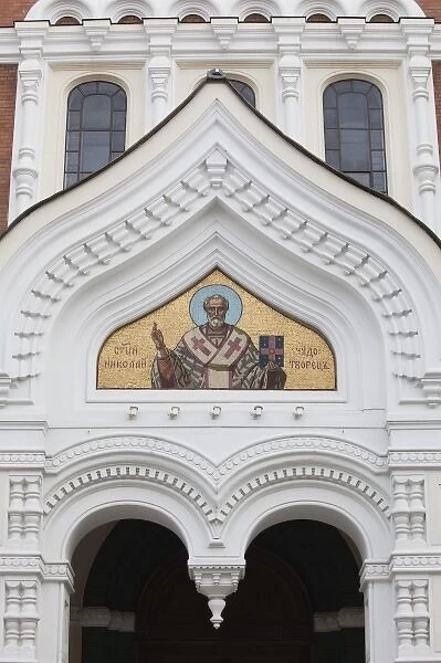 Estonia, Tallinn, Toompea area, Alexander Nevsky Russian Orthodox Cathderal, detail