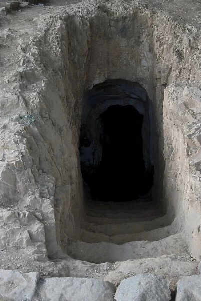 Ethiopia: Axum, rock-hewn burial chamber (not in Stelae Field)
