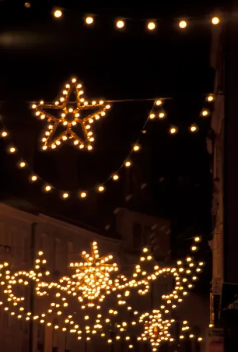 Framed Print : EU, France, Alsace, Metz. Christmas Lights