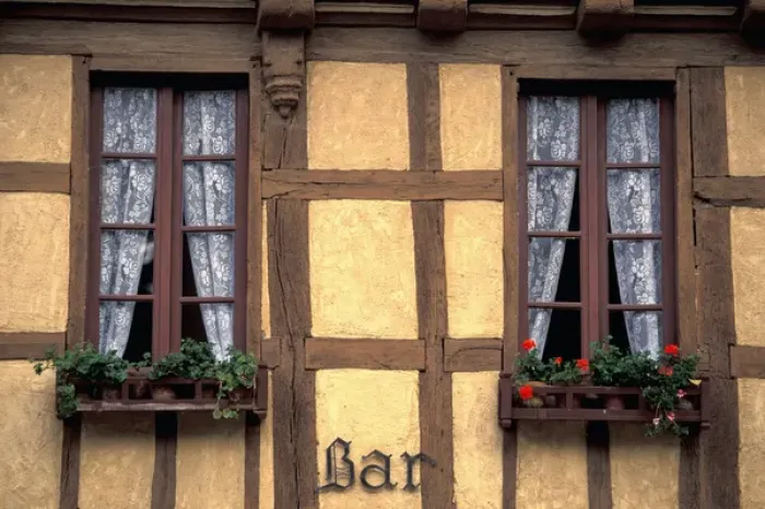 Framed Print : EU, France, Brittany, Morbihan, Auray. Quartier St. Goustan, building details Framed Print : EU, France, Brittany, Morbihan, Auray. Quartier St. Goustan, building details