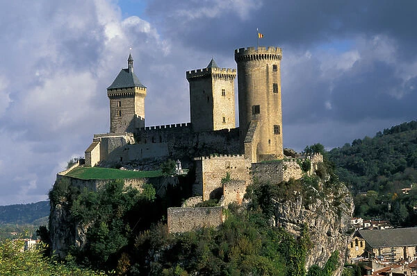 EU, France, Foix, Ariege, Pyrenees. Chateau Comtal (Chateau of the Counts of Foix)