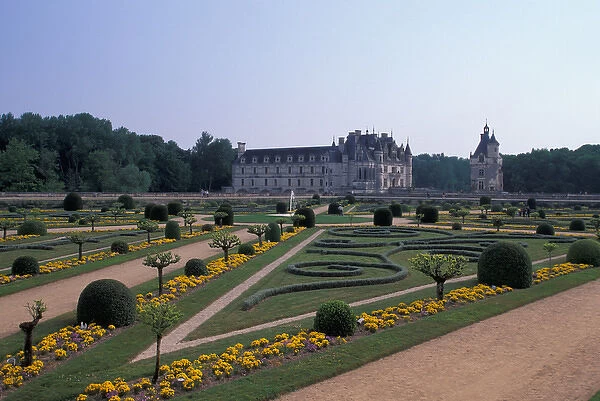EU, France, Loire Valley, Indre-et-Loire, Chenonceaux. Chateau de Chenonceau, Chateau