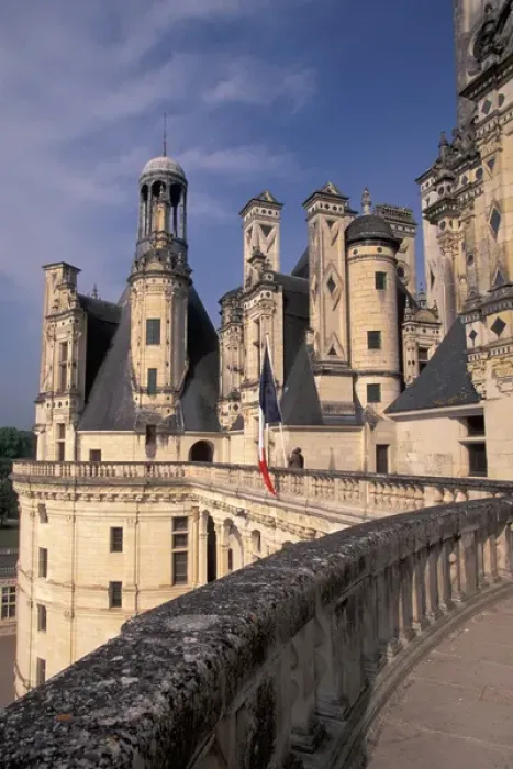 Framed Print : EU, France, Loire Valley, Loir-et-Cher. Chateau de Chambord, Roof view