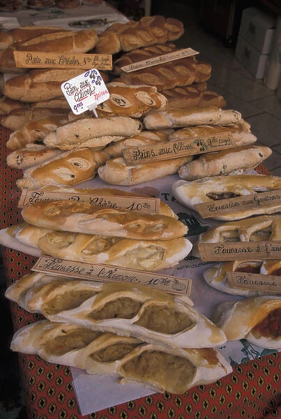 EU, France, Provence, Fresh bread for sale