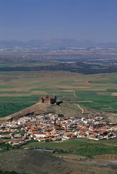 Framed Print : EU, Spain, Andalucia, Granada Province. La Calahorra Castle, Sierra de los Filabres