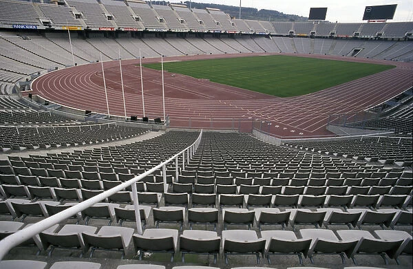 EU, Spain, Barcelona, Olympic Stadium can seat 70, 000