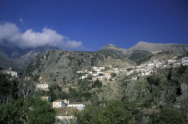 Europe, Albania, Dhermi, mountain village