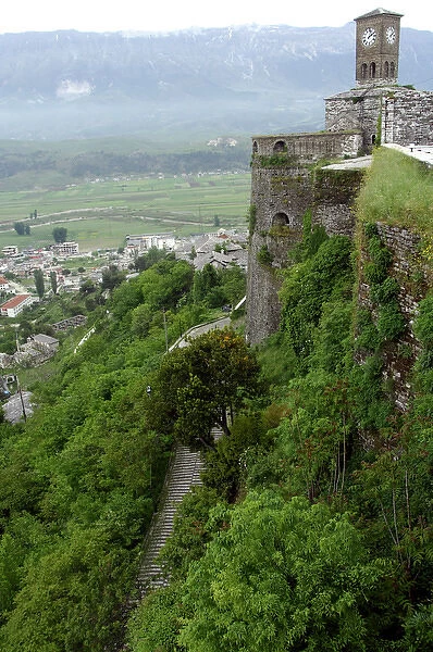 Europe, Albania, Gjirokastra. 13th century Gjirokastra Castle aka Gjirokastra Fortress