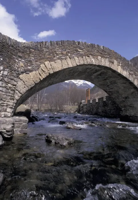Framed Print : Europe, Andorra Old stone bridge in north of principality Framed Print : Europe, Andorra Old stone bridge in north of principality