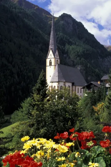 Framed Print : Europe, Austria. Church of Heilegenblut