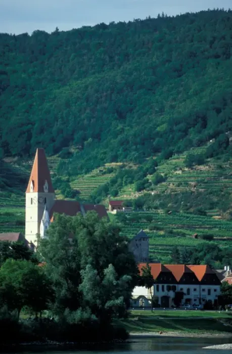 Framed Print : Europe, Austria, Danube River boat trip, Wachau District, Weissenkirchen