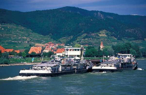 Europe, Austria, Danube River boat trip near Melk