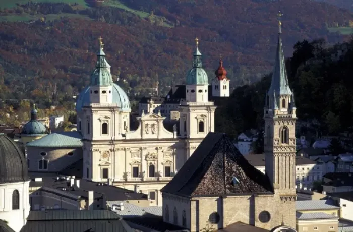 Framed Print : Europe, Austria, Salzburg. Dom (Cathedral), Franziskanerkirche Framed Print : Europe, Austria, Salzburg. Dom (Cathedral), Franziskanerkirche