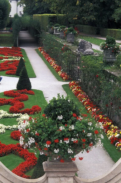 Europe, Austria, Salzburg. Garden at Mirabell Palace