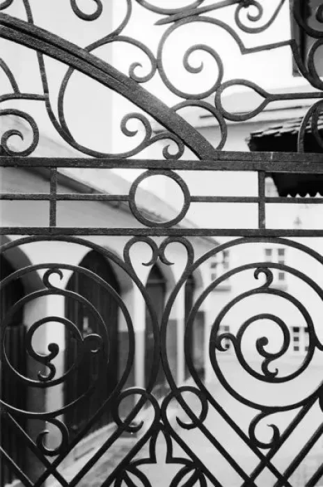 Framed Print : Europe, Austria, Salzburg. Detail of metal gate, Domplatz Framed Print : Europe, Austria, Salzburg. Detail of metal gate, Domplatz