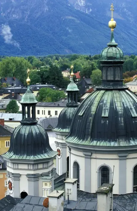 Framed Print : Europe, Austria, Salzburg. Rooftop view of St. Erhard Church Framed Print : Europe, Austria, Salzburg. Rooftop view of St. Erhard Church