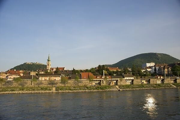 Europe, Austria, town along Danube River