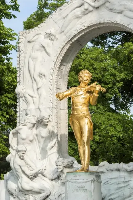 Framed Print : Europe, Austria, Vienna, Stadtpark, Johann Strauss monument Framed Print : Europe, Austria, Vienna, Stadtpark, Johann Strauss monument