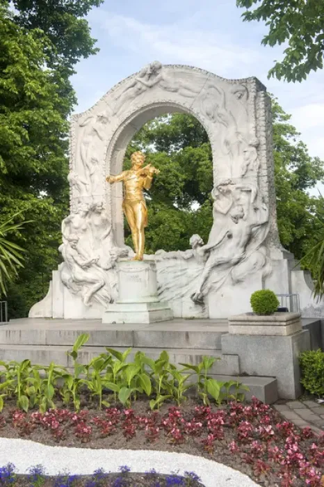 Framed Print : Europe, Austria, Vienna, Stadtpark, Johann Strauss monument