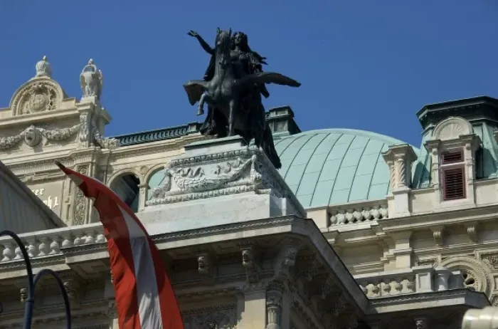 Framed Print : Europe, Austria, Vienna, Vienna State Opera House, detail of statues on roof Framed Print : Europe, Austria, Vienna, Vienna State Opera House, detail of statues on roof