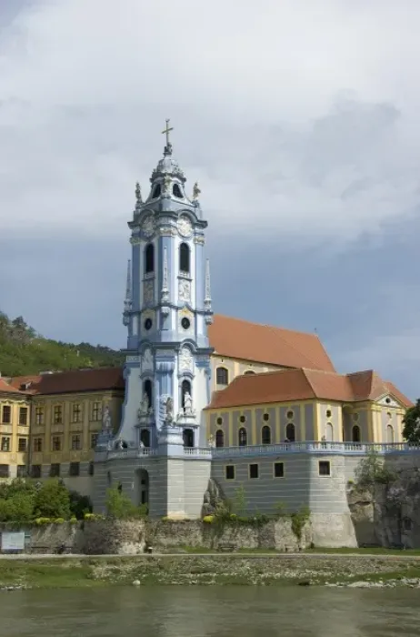 Framed Print : Europe, Austria, Wachau Valley, Lower Austria, Durnstein, abbey, Danube River Framed Print : Europe, Austria, Wachau Valley, Lower Austria, Durnstein, abbey, Danube River