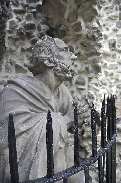 Europe, Belgium, Antwerp. Detail of Calvary Garden sculpture at St-Pauluskerk (St