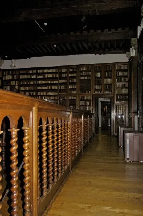 Framed Print : Europe, Belgium, Antwerp. The Great Library of a prominent family of Antwerp printers