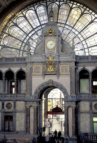 Europe, Belgium, Antwerp. Railroad station