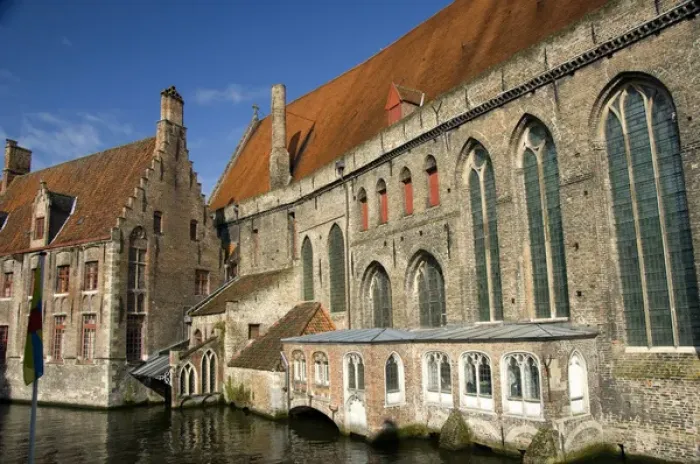 Framed Print : Europe, Belgium, Brugge (aka Brug or Bruge). Historic Brugge, UNESCO World Heritige Site