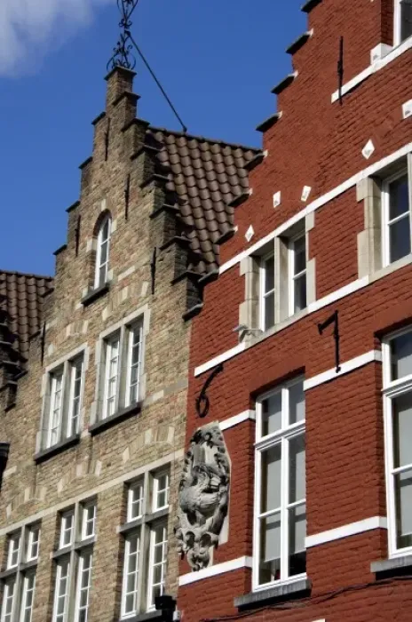 Framed Print : Europe, Belgium, Brugge (aka Brug or Bruge). Historic Brugge, UNESCO World Heritige Site