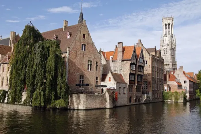 Framed Print : Europe, Belgium, Brugges. Scenic Rozenhoedkaai view of canals of Brugges Framed Print : Europe, Belgium, Brugges. Scenic Rozenhoedkaai view of canals of Brugges
