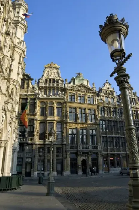 Framed Print : Europe, Belgium, Brussels-Capital Region, Brussels, The Grand Place, Guild houses