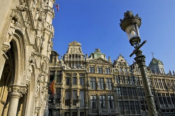 Europe, Belgium, Brussels-Capital Region, Brussels, The Grand Place, Guild houses
