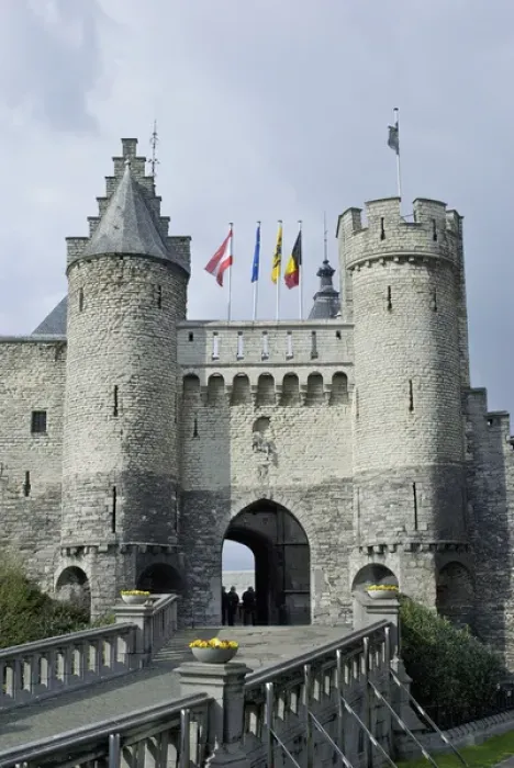 Framed Print : Europe, Belgium, Flanders, Antwerp Province, Antwerp, Steen (Castle), Maritime Museum